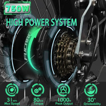 Load image into Gallery viewer, Fucare Libra Electric Bike , All Terrain, Fat Tire 20" 4.0" 750W 15Ah 31Mph 48V