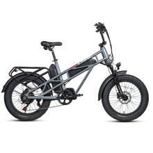 Load image into Gallery viewer, FUCARE Class 3 E-Bike with up to 180 km battery range; All-Terrain Fat Tire, 750W, 20 In. 28MPH 48V 30Ah, Full Suspension, Shimano 7 Speed; 5.3" LCD; Cruise Control