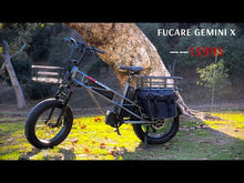 Load and play video in Gallery viewer, FUCARE Class 3 E-Bike with up to 180 km battery range; All-Terrain Fat Tire, 750W, 20 In. 28MPH 48V 30Ah, Full Suspension, Shimano 7 Speed; 5.3" LCD; Cruise Control