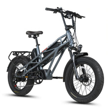 Load image into Gallery viewer, FUCARE Class 3 E-Bike with up to 180 km battery range; All-Terrain Fat Tire, 750W, 20 In. 28MPH 48V 30Ah, Full Suspension, Shimano 7 Speed; 5.3&quot; LCD; Cruise Control
