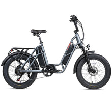 Load image into Gallery viewer, FUCARE Class 3 E-Bike with up to 180 km battery range; All-Terrain Fat Tire, 750W, 20 In. 28MPH 48V 30Ah, Full Suspension, Shimano 7 Speed; 5.3&quot; LCD; Cruise Control
