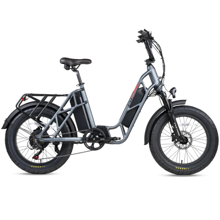 FUCARE Class 3 E-Bike with up to 180 km battery range; All-Terrain Fat Tire, 750W, 20 In. 28MPH 48V 30Ah, Full Suspension, Shimano 7 Speed; 5.3